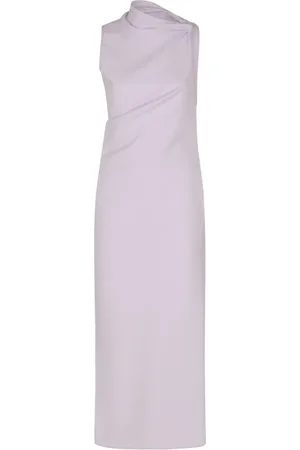 Courrèges Kjole, Dame, Lyserød, L, Draped Sleeveless Lang Kjole