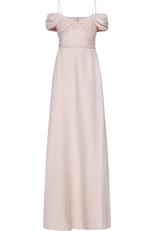 Giambattista Valli Kjole, Dame, Lyserød, M, Uld, Off-Shoulder Kjole Rose Quartz