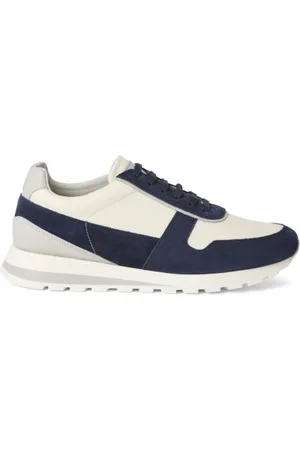 Brunello Cucinelli Sko, Herre, Flerfarvet, 42 EU, Marineblå Panel Sneakers