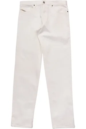 Diesel Jeans, Herre, Hvid, W32, Almindelig pasform Rens Hvid Jeans