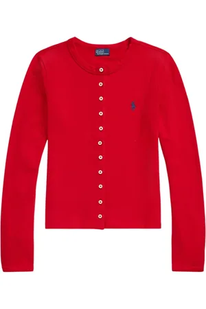 Ralph Lauren Strik, Dame, Rød, M, Røde sweatre