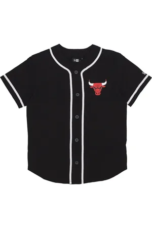 New Era Sport, Herre, Sort, S, Bomuld, Chicago Bulls Baseballtrøje Sort/Rød