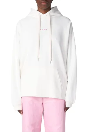 Marni Sweathshirts & Hoodies, Dame, , 3XS, Bomuld, Afslappet Bomuldshoodie