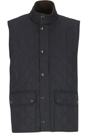 Barbour Jakke, Herre, Blå, M, Quiltet Oliven Vest til Mænd