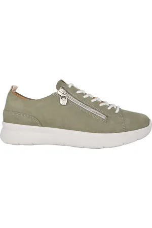 Ganter Sko, Dame, Grøn, 37 1/2 EU, Uld, Bred pasform Grøn Sneaker til Kvinder