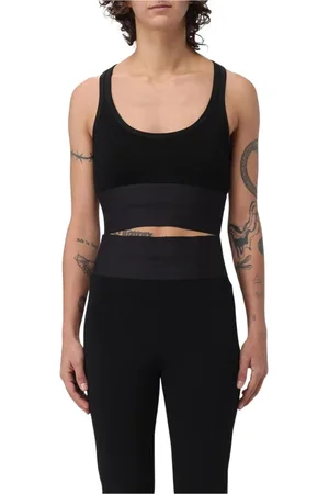 Alexander Wang Top, Dame, Sort, XL, Nylon, Elegant Sort Sports-BH Medium Støtte