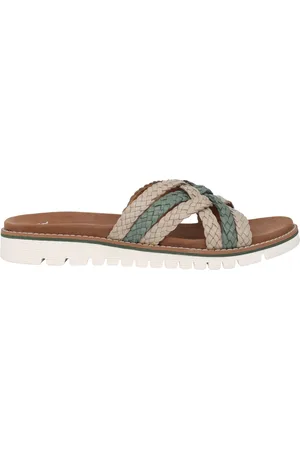 ARA Sko, Dame, Flerfarvet, 39 EU, Læder, Behagelig damesandal - Beige mix