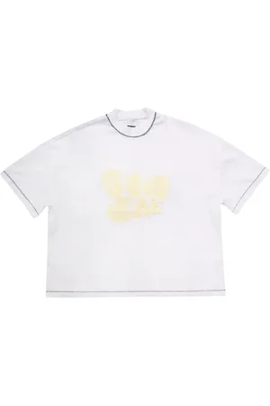 BONSAI Top, Herre, Hvid, M, Broderet Oversize T-shirt i Hvid