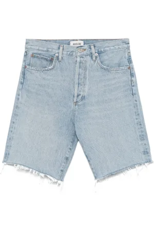 AGOLDE Shorts, Dame, Blå, W25, Denim, Vintage Denim Shorts Frayed Edge