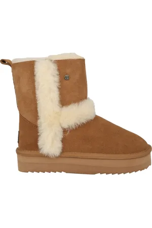 Warmbat Sko, Dame, Brun, 42 EU, Varmforet Kangaroo Støvle - Brun
