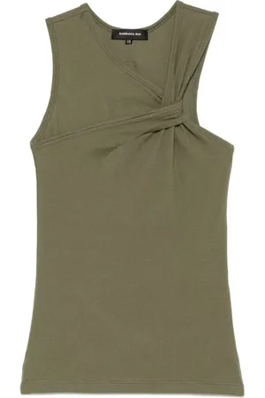 BARBARA BUI Top, Dame, Grøn, M, Draped Tank Top