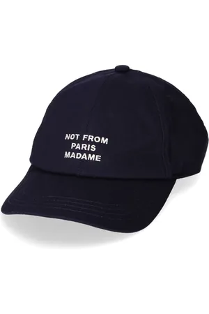 Drôle de Monsieur Tilbehør, Herre, Blå, ONE SIZE, Bomuld, Slogan Cap i bomuldstwilldesign