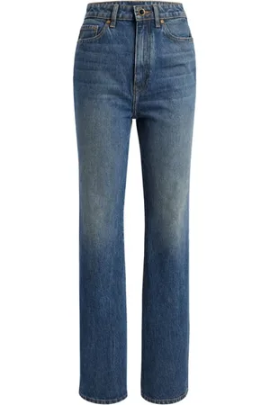 Khaite Jeans, Dame, Blå, W28, Bomuld, Højtaljede Indigo Blå Jeans