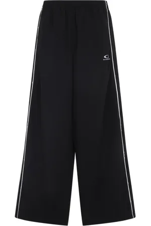 Balenciaga Bukser, Herre, Sort, L, Uld, Stilfulde Tracksuit Bukser