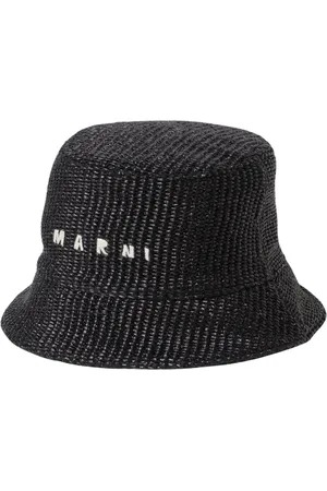 Marni Tilbehør, Dame, Sort, M, Elegant bredskygget hat