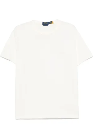 Ralph Lauren Top, Herre, Hvid, M, Uld, Stilfulde T-shirts og Polos