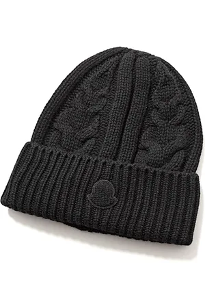 Moncler Tilbehør, unisex, Sort, ONE SIZE, Uld, Stilfuld Hat til Modebevidst Look
