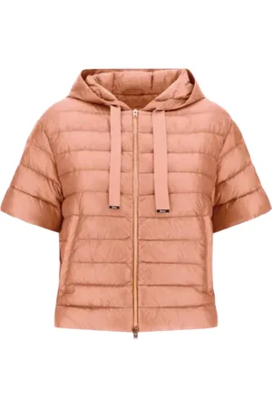 HERNO Jakke, Dame, Lyserød, XS, Nylon, Kortærmet ultralight nylonjakke med hætte