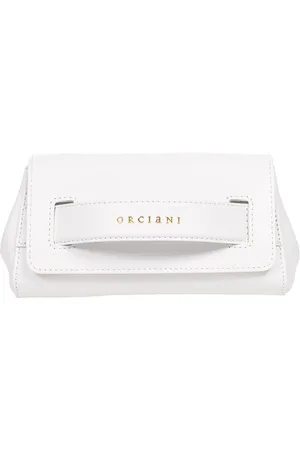 Orciani Taske, Dame, Hvid, ONE SIZE, Læder, Mini Gossip Vanity Taske i Læder