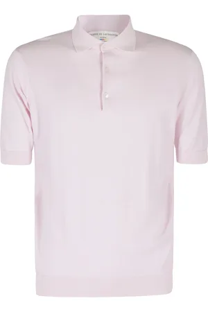FILIPPO DE LAURENTIIS Top, Herre, Lyserød, L, Bomuld, Bomuld Polo Skjorte