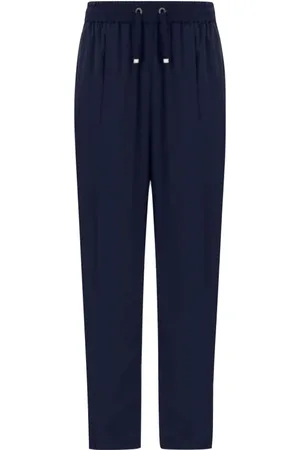 HERNO Bukser, Dame, Blå, M, Nylon, Nylon bukser med elastisk talje