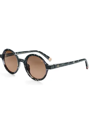 Etnia Barcelona Tilbehør, unisex, Sort, ONE SIZE, Sagrera Sfæriske solbriller med lyserøde linser
