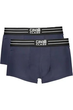 Roberto Cavalli Undertøj, Herre, Blå, L, Bomuld, Blå Bomuld Undertøj