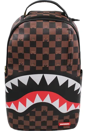 Sprayground Taske, Herre, Brun, ONE SIZE, Uld, Brun Rygsæk med Flere Lommer