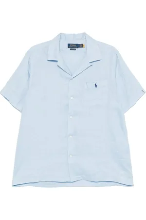 Ralph Lauren Skjorte, Herre, Blå, S, Uld, Stilfulde Skjorter Kollektion
