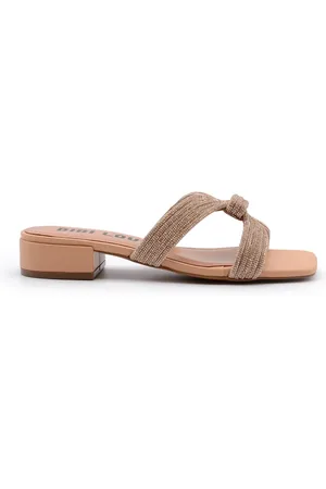 Bibi Lou Sko, Dame, , 40 EU, Læder, Geometrisk Krystal Nøgen Læder Sandaler