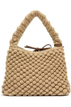 Gianni chiarini Taske, Dame, , ONE SIZE, Uld, Bobleeffekt Pung med Syntetiske Detaljer