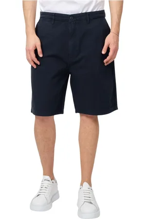 Guess Shorts, Herre, Blå, W30, Bomuld, Blå Shorts Bermuda Stil Regelmæssig Pasform