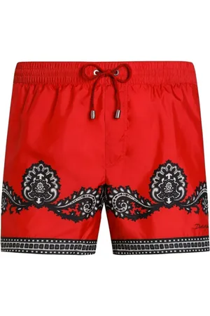 Dolce & Gabbana Badetøj, Herre, Rød, 2XL, Uld, Rød Havet Tøj til Stilfuldt Look