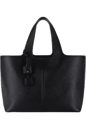 Elisabetta Franchi Taske, Dame, Sort, ONE SIZE, Uld, Syntetisk Charme Logo Tote Taske