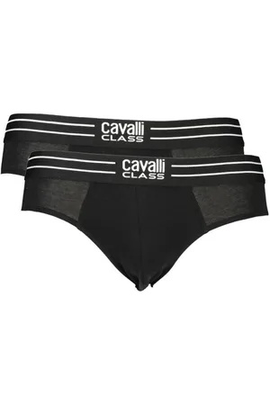 Roberto Cavalli Undertøj, Herre, Sort, M, Bomuld, Sort bomuld undertøj