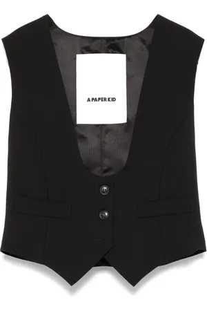 A PAPER KID Jakke, Dame, Sort, S, Damejakker Vest