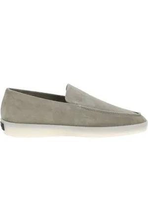 FEAR OF GOD Sko, Herre, Grøn, 43 EU, Uld, Monogram Patch Loafers med Gummisål