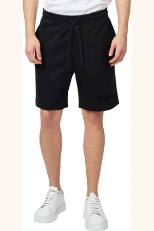 HUGO BOSS Shorts, Herre, Sort, S, Bomuld, Herre Bermuda Shorts i Fin Strik