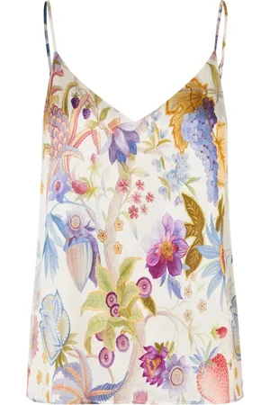 Dea Kudibal Top, Dame, Flerfarvet, XS, Blomstret Flowertree Top i Octavie-stil
