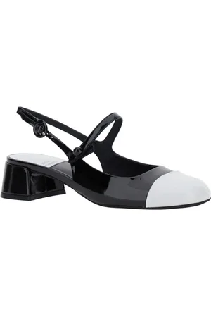 Jeffrey Campbell Sko, Dame, Sort, 41 EU, Læder, Sorte Slingback Pumps med Lav Hæl
