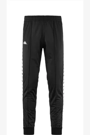 Kappa Bukser, Herre, Sort, 2XL, Sort og hvid herre trackbukser