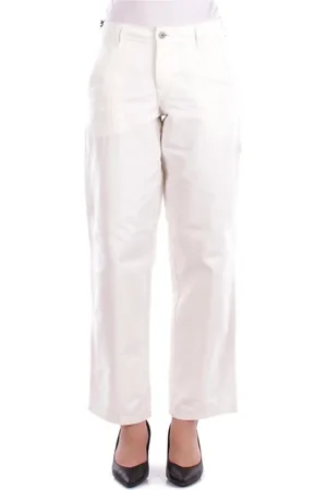 Dickies Bukser, Dame, Hvid, W27, Bomuld, Bukser med lynlås i bomuld og lommer
