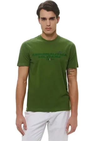 Aeronautica Militare Top, Herre, Grøn, XL, Bomuld, Bomuld T-shirt i forskellige farver