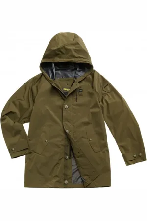 Blauer Jakke, Herre, Grøn, M, Uld, Grøn Vandtæt Trenchcoat
