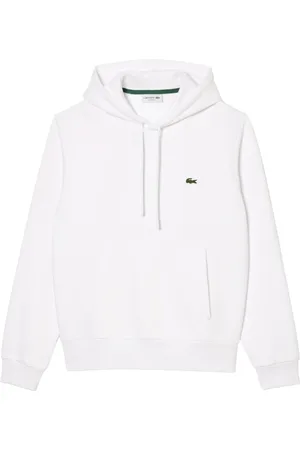 Lacoste Sweathshirts & Hoodies, Herre, Hvid, XS, Bomuld, Hvid Hættetrøje Klassisk Stil Aw24
