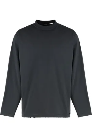 Balenciaga Top, Herre, Sort, S, Bomuld, Slidt Bomuld T-shirt
