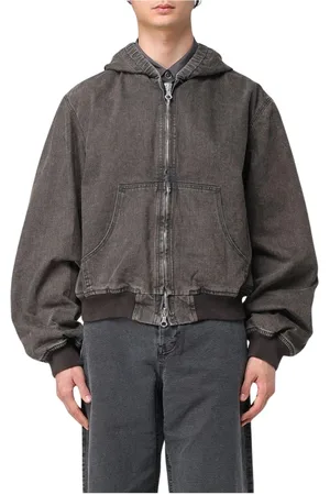 OUR LEGACY Jakke, Herre, Sort, S, Denim, Sort Hættet Denim Jakke