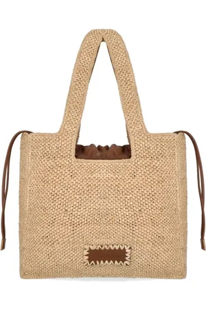 THEMOIRÈ Taske, Dame, , ONE SIZE, Raffia Indkøbstaske med Clutch