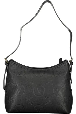 Valentino by Mario Valentino Taske, Dame, Sort, ONE SIZE, Uld, Sort håndtaske med justerbar skulderrem