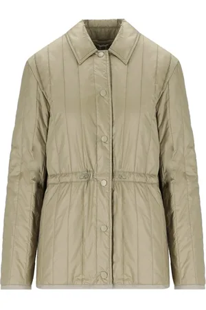 Max Mara Jakke, Dame, , M, Uld, Stribet Polstret Jakke Eritrea